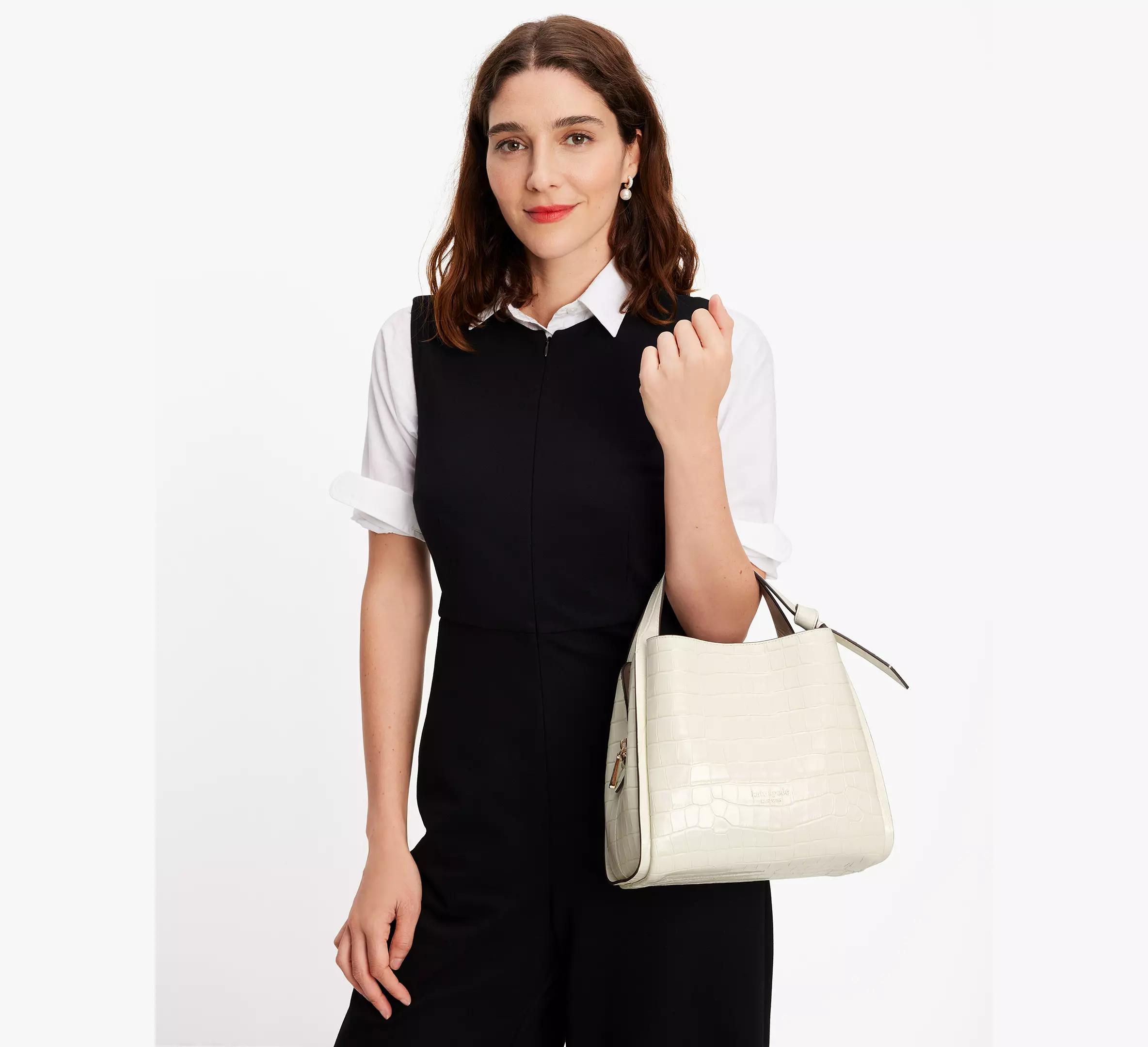 Knott Croc-embossed Medium Crossbody Tote Product Image