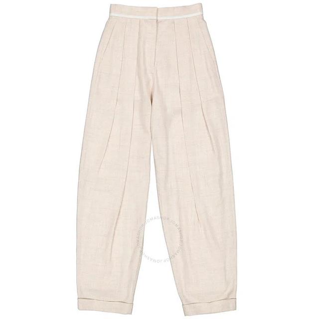 Ladies Ariana Tailored Trousers In Beige Product Image