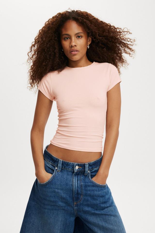 Cotton On Women - All Day Crew Tee - Flossy pink Product Image