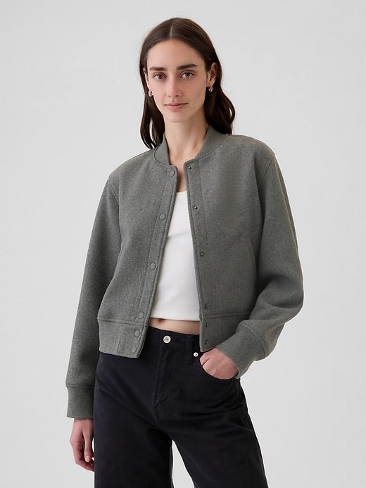 Wool Bomber Jacket Product Image