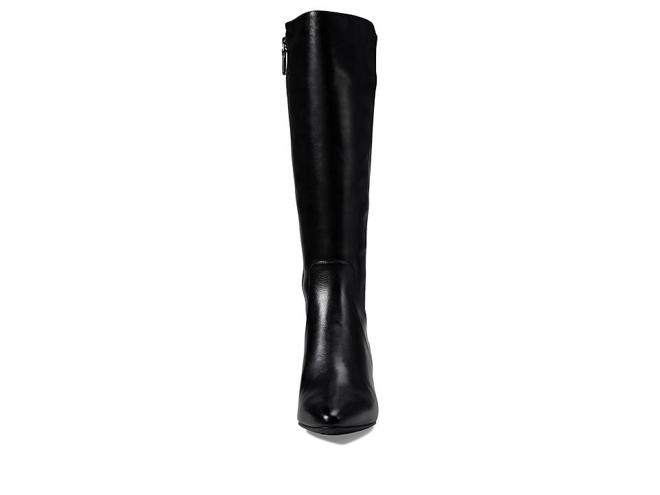 Cole Haan The Go-To Block Heel Tall Boot 45 mm (Black Leather) Women's Boots Product Image