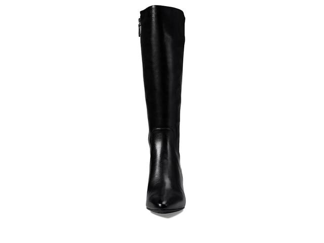 Cole Haan The Go-To Block Heel Tall Boot 45 mm (Black Leather) Women's Boots Product Image