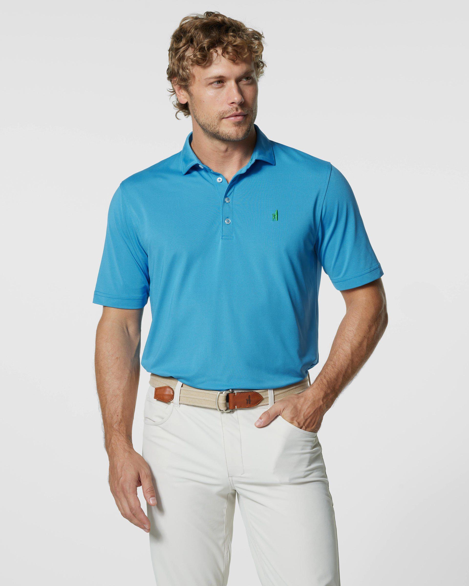 johnnie-O Fairway Solid Mesh Performance Polo Product Image