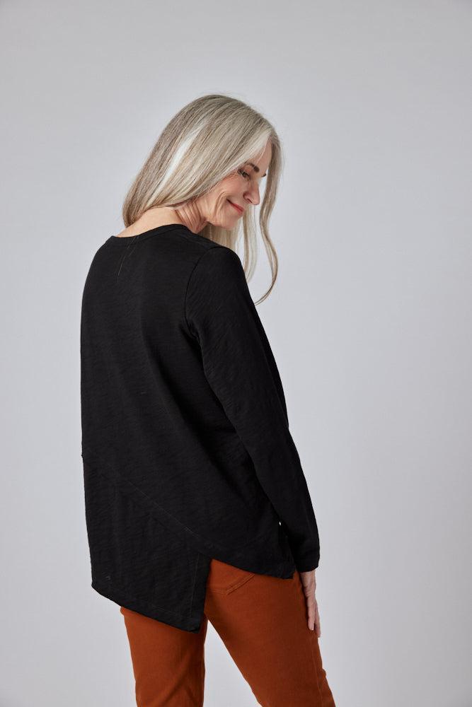 Inner Glow Asymmetric Long Sleeve Top Product Image