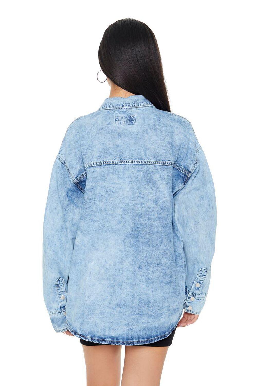 Acid Wash Denim Shirt | Forever 21 Product Image