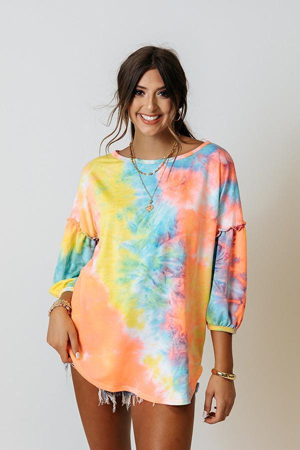 South Beach Party Tie Dye Top Product Image