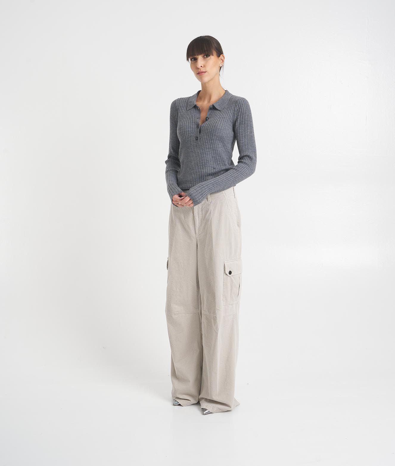 Corduroy cargo pants 'Roxy' Product Image