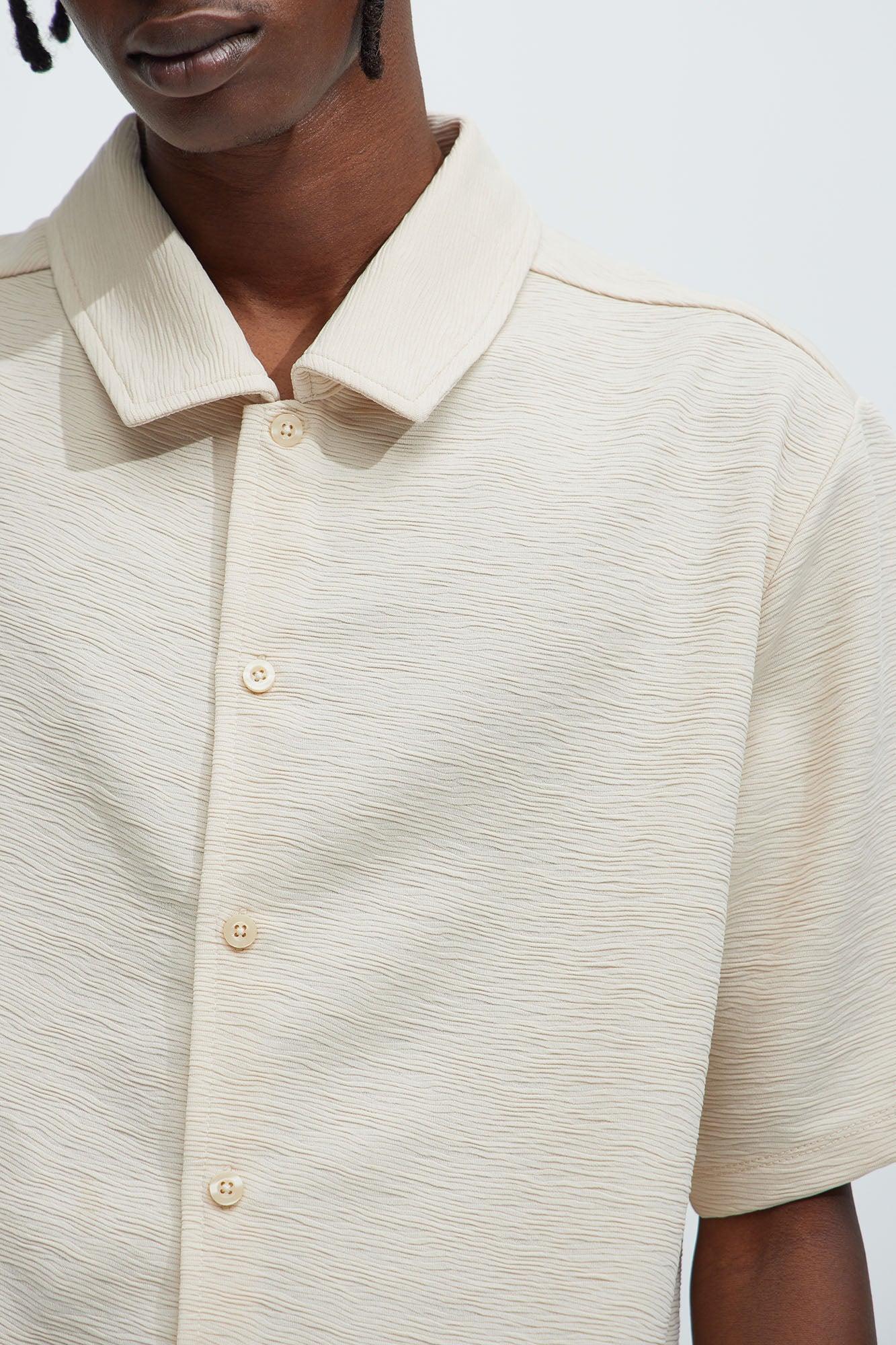 Blaze Textured Shirt - Oatmeal Product Image