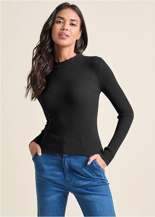 Ribbed Long Sleeve Top product image