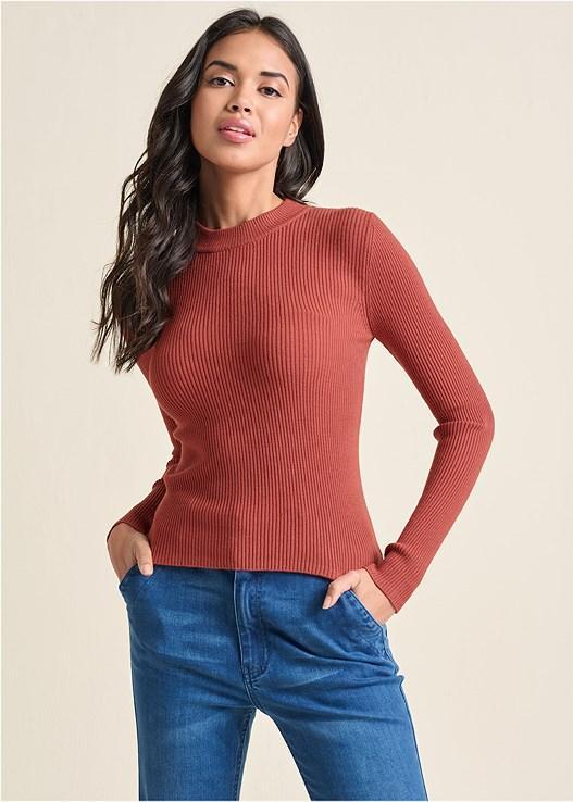 Ribbed Long Sleeve Top product image