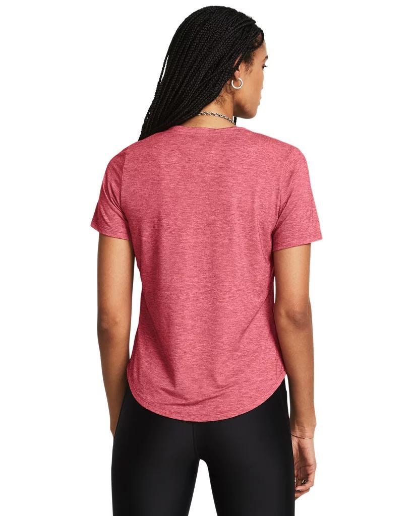 Women's UA Breezy Jersey Collegiate V-Neck T-Shirt Product Image