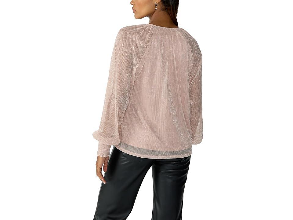 Sanctuary Love Always Metallic Blouse (Pink Champagne) Women's Blouse Product Image