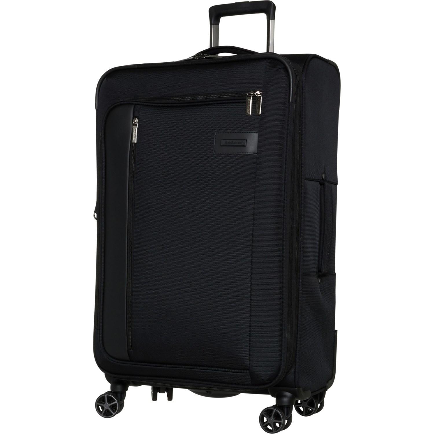 Brookstone 29” Wallis Spinner Suitcase - Softside, Expandable, Black Product Image