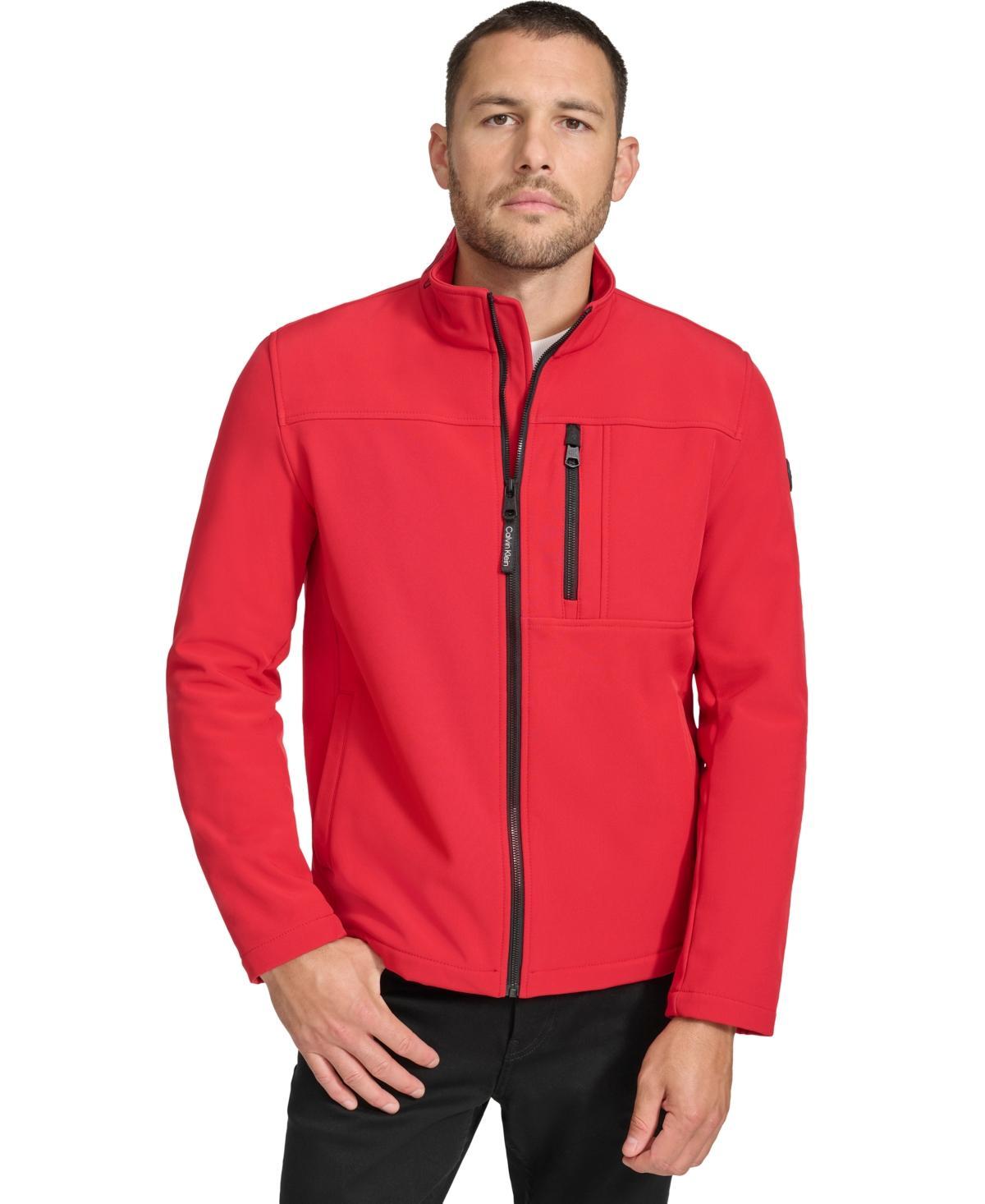 Calvin Klein Calvin Klein Men's Water Resistant Soft Shell Open Bottom Jacket (Standard and Big Tall) Men's Jacket Product Image