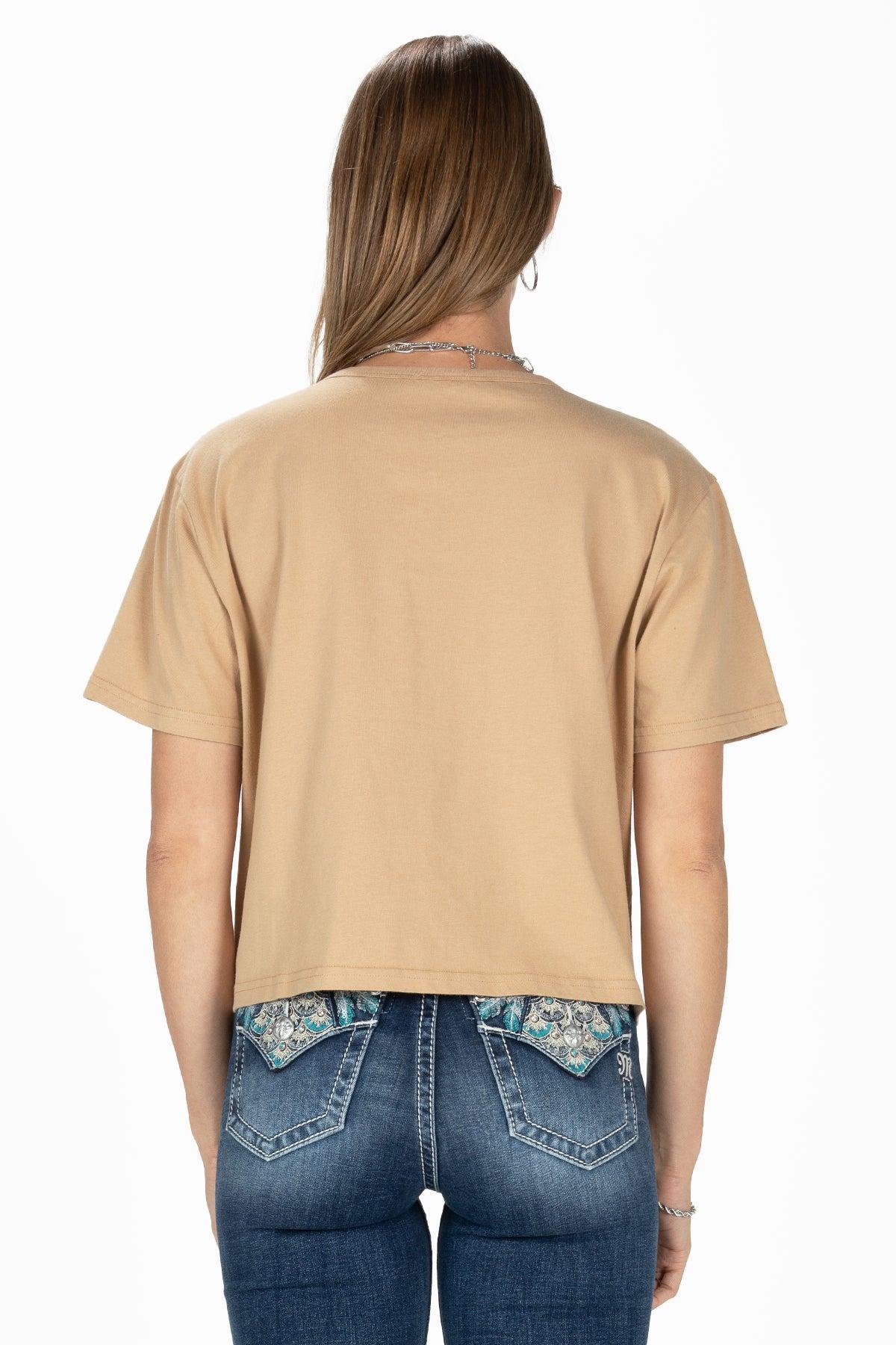 "ALL AMERICAN COWGIRL" Cropped Tee Product Image