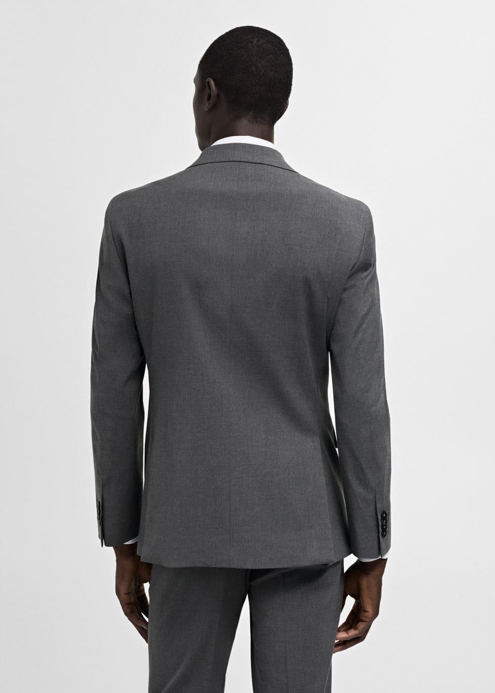 MANGO MAN - Stretch fabric slim-fit suit blazer greyMen Product Image