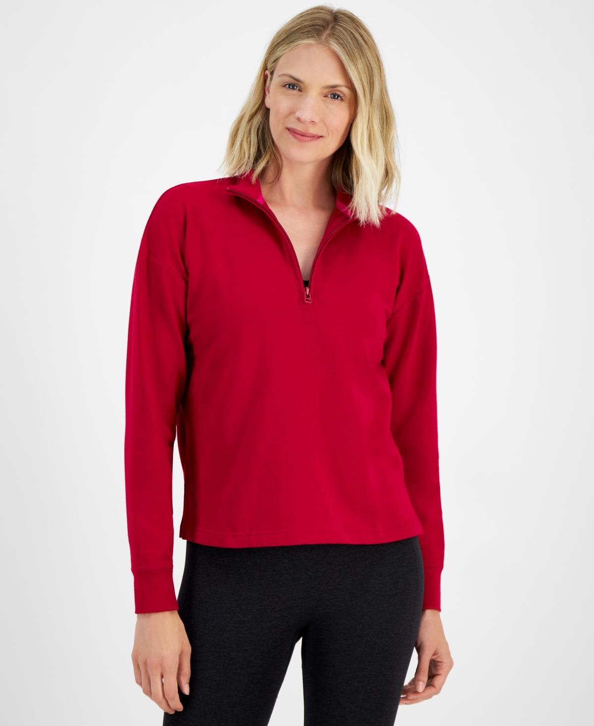 Id Ideology Womens Comfort Quarter-Zip Top, Created for Macys Product Image