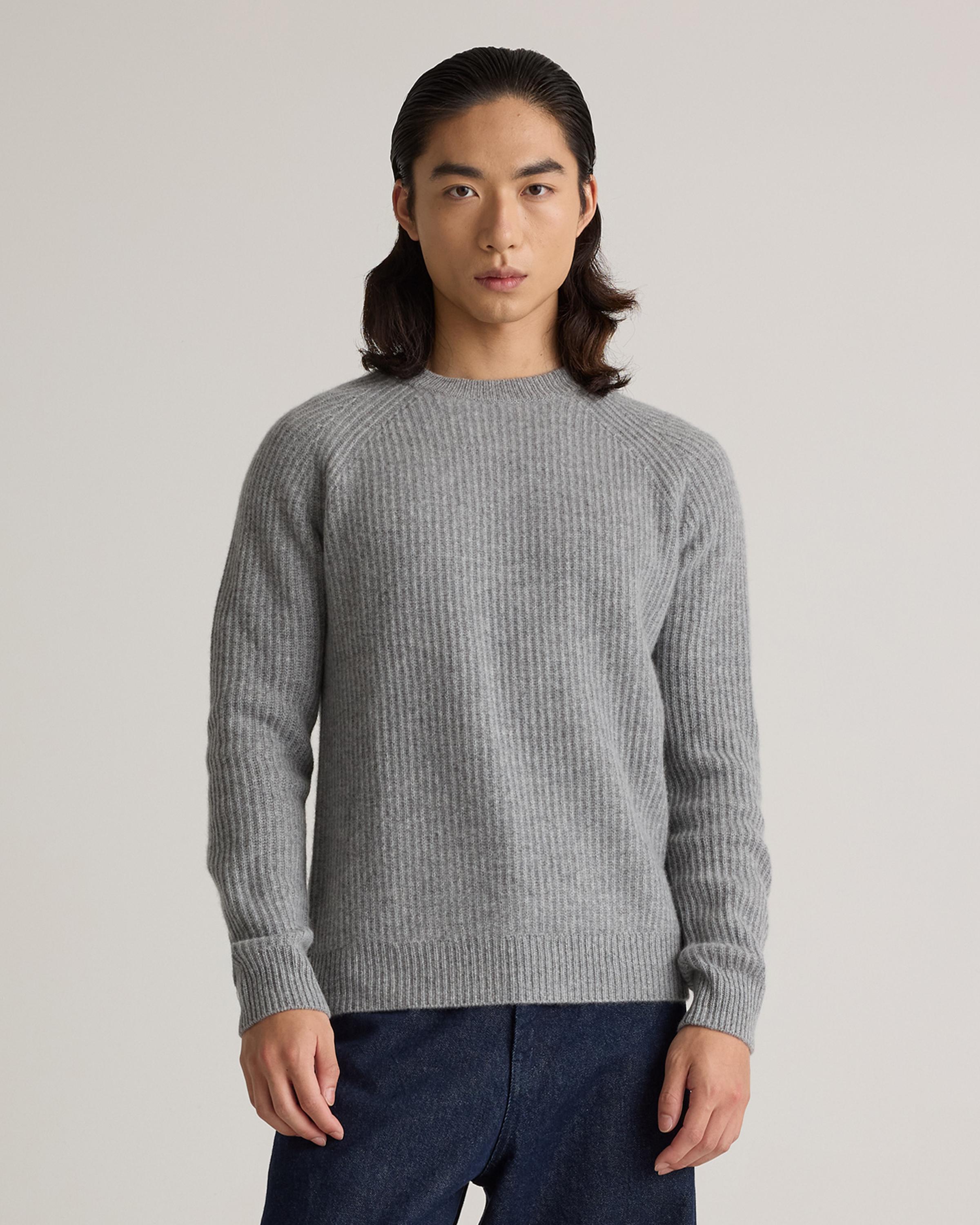 Mongolian Cashmere Fisherman Crewneck Sweater Product Image