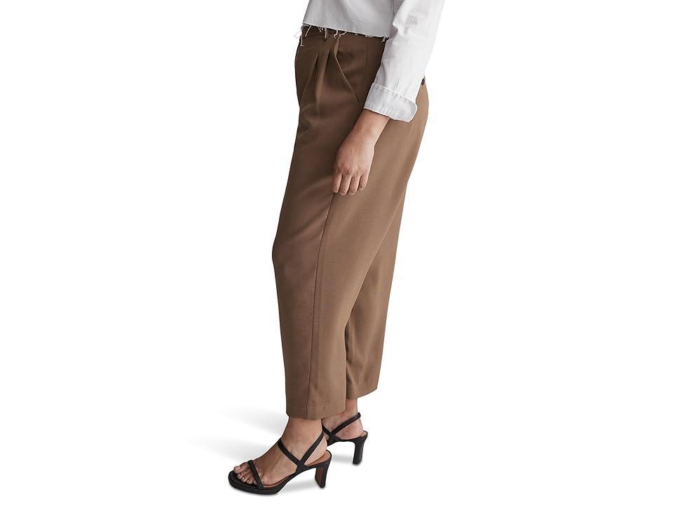 Madewell Pleated Tapered Leg Crepe Pants Product Image