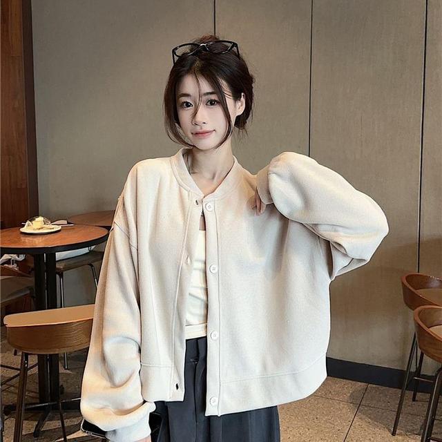 Plain Button Jacket Product Image