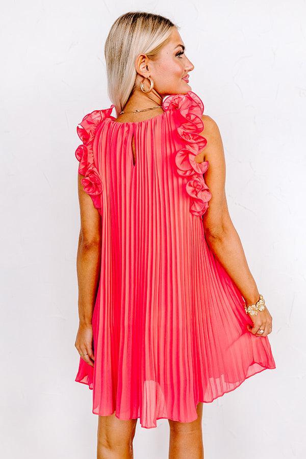 Honeysuckle Dreams Pleated Dress In Calypso Product Image