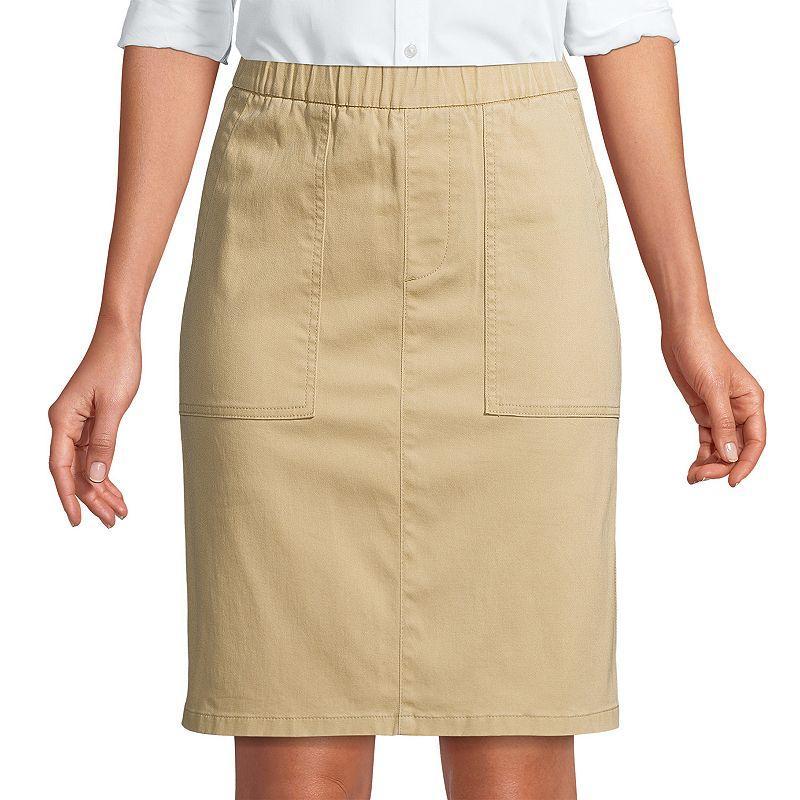 Petite Lands End Pull On Chino Skort, Womens Product Image