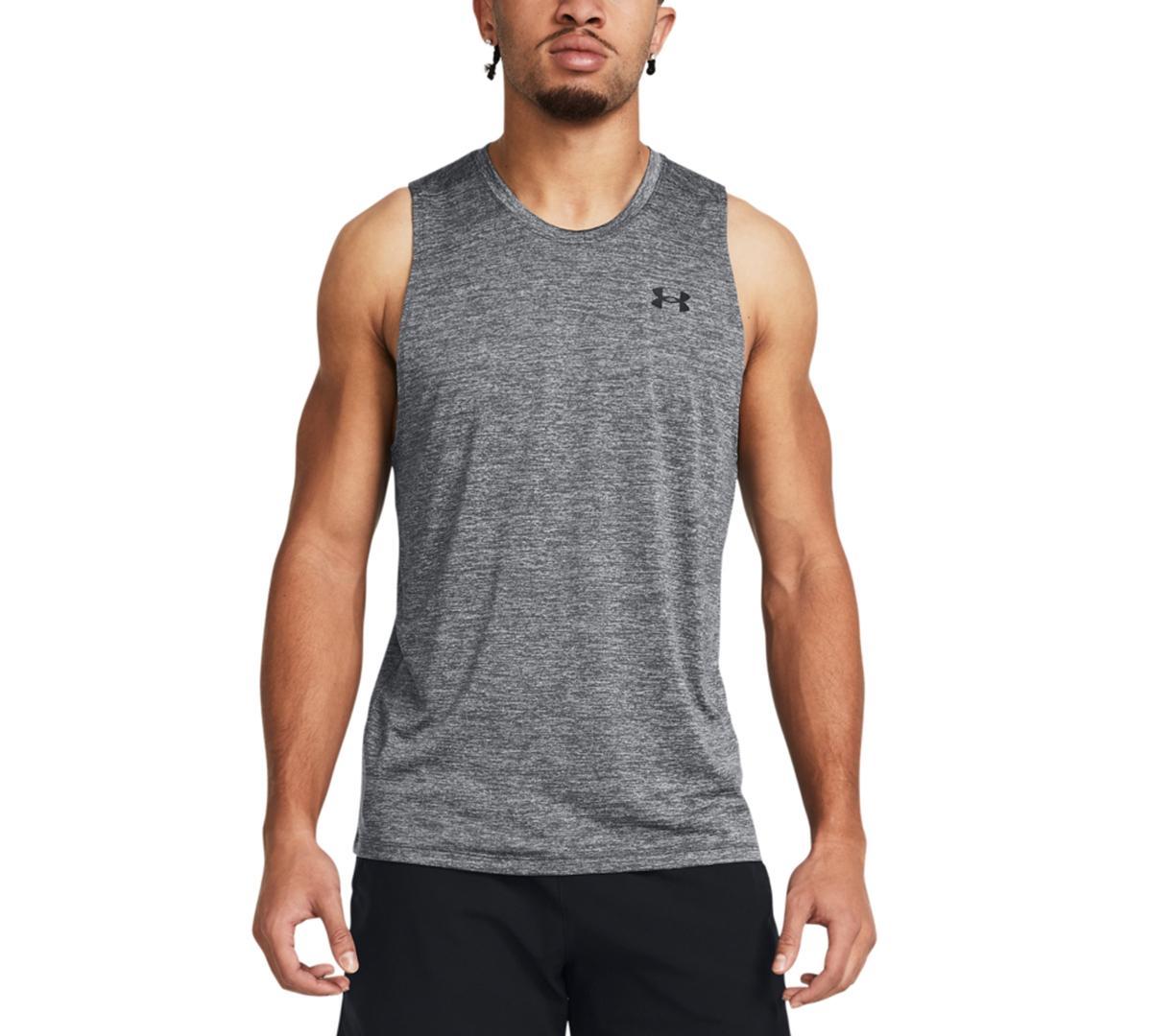 Under Armour Mens Ua Tech Performance Tank - Castlerock Gry/ Product Image