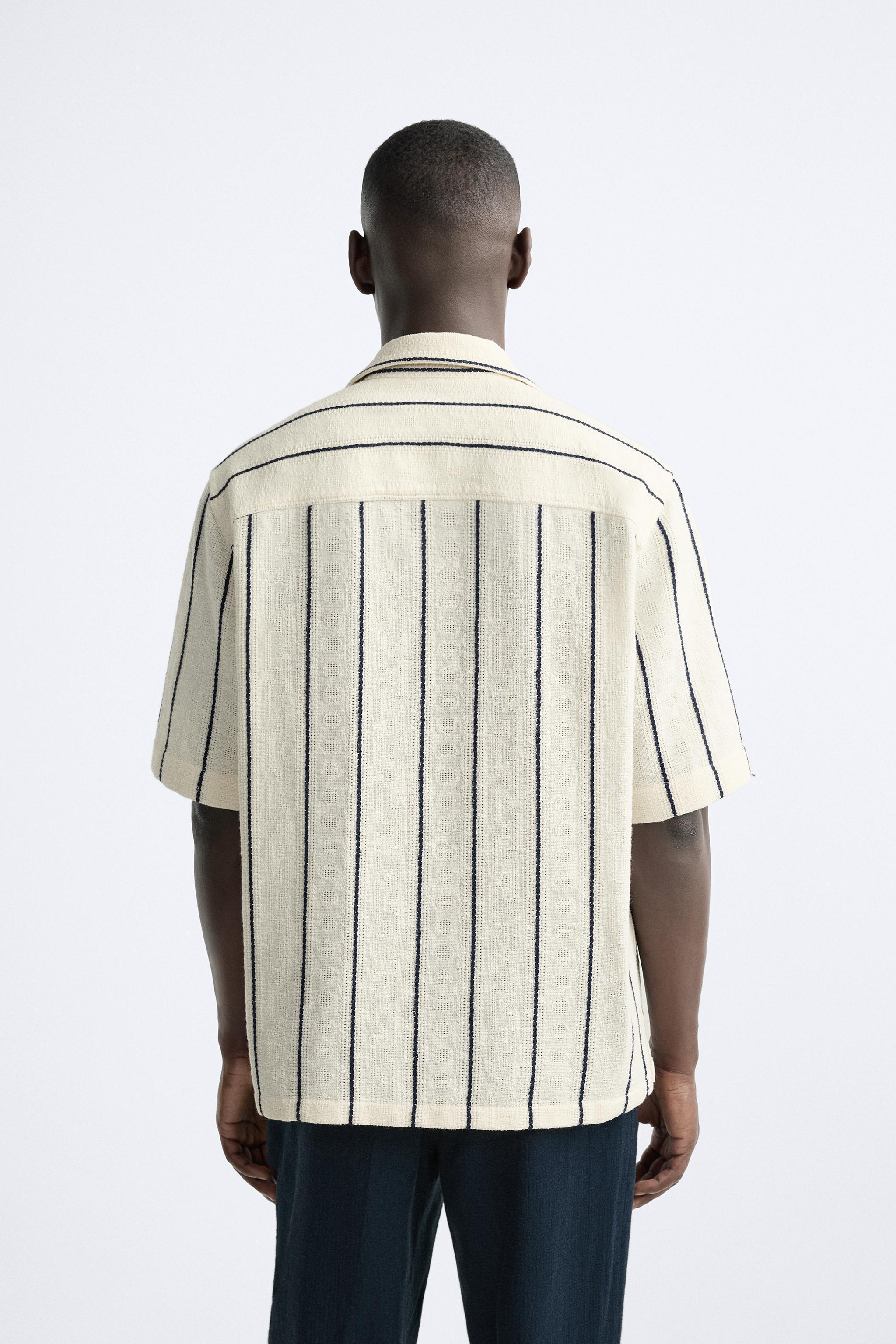 TEXTURED STRIPED SHIRT Product Image