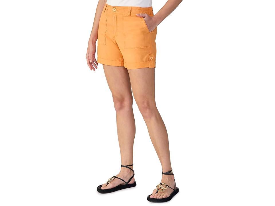 Sanctuary Switchback Cuffed Shorts (Orange Sky) Women's Clothing Product Image