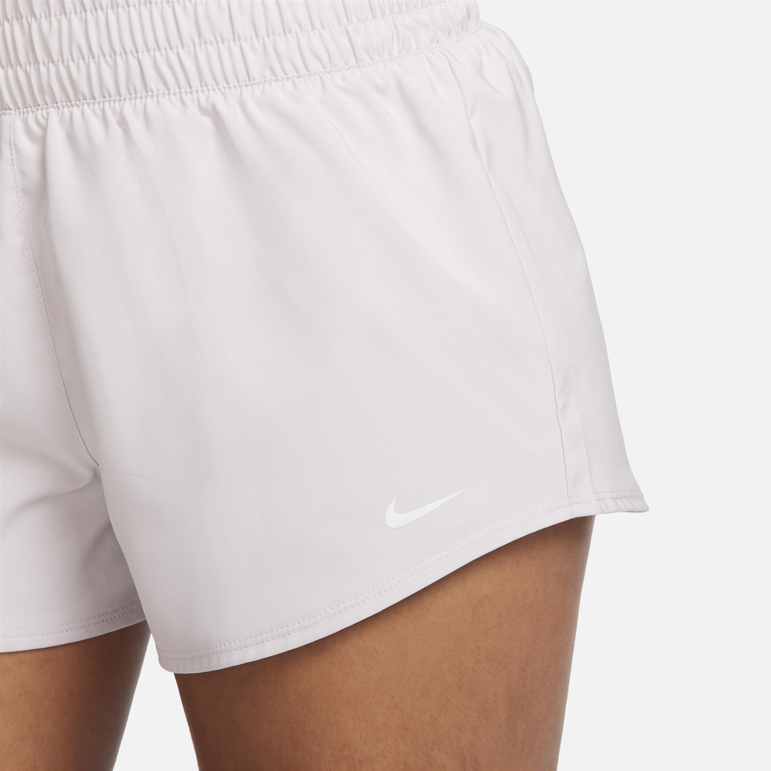 Nike Women's One Dri-FIT Mid-Rise 3" Brief-Lined Shorts Product Image