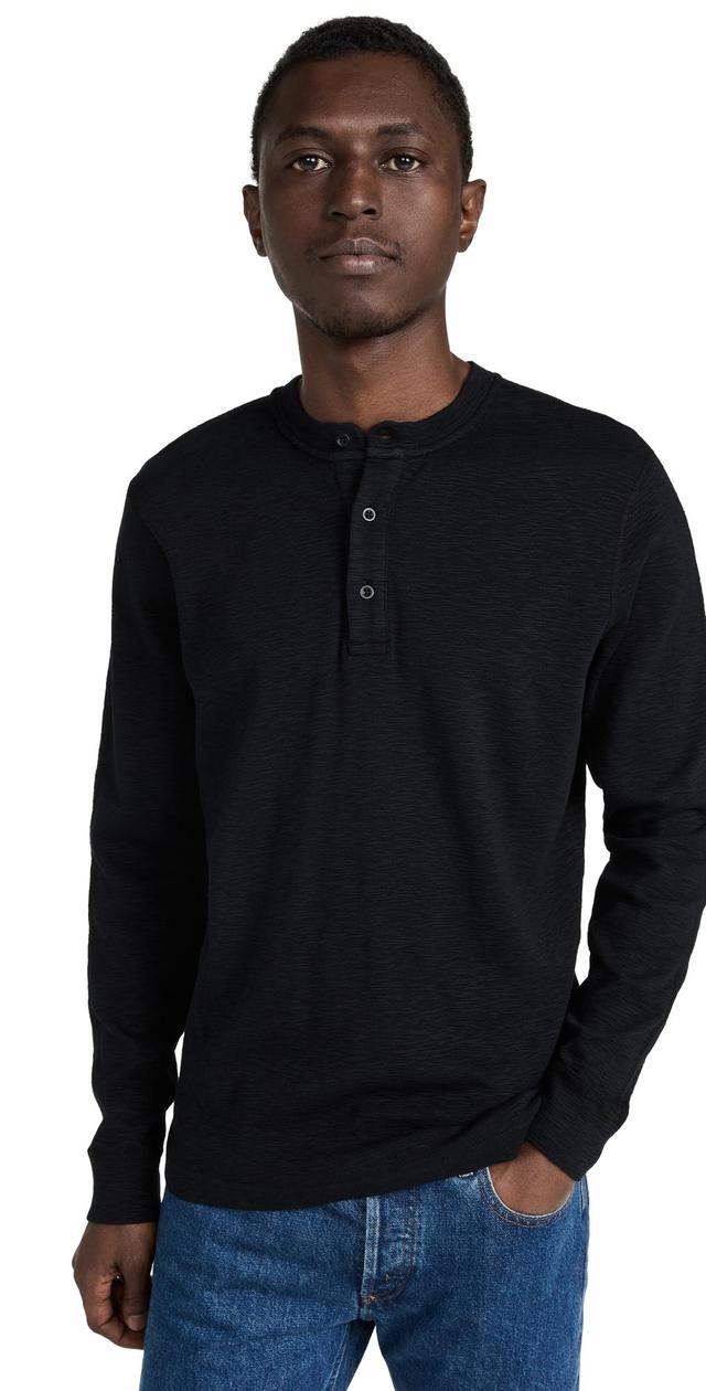 Reigning Champ Cotton Long Sleeve Henley Product Image