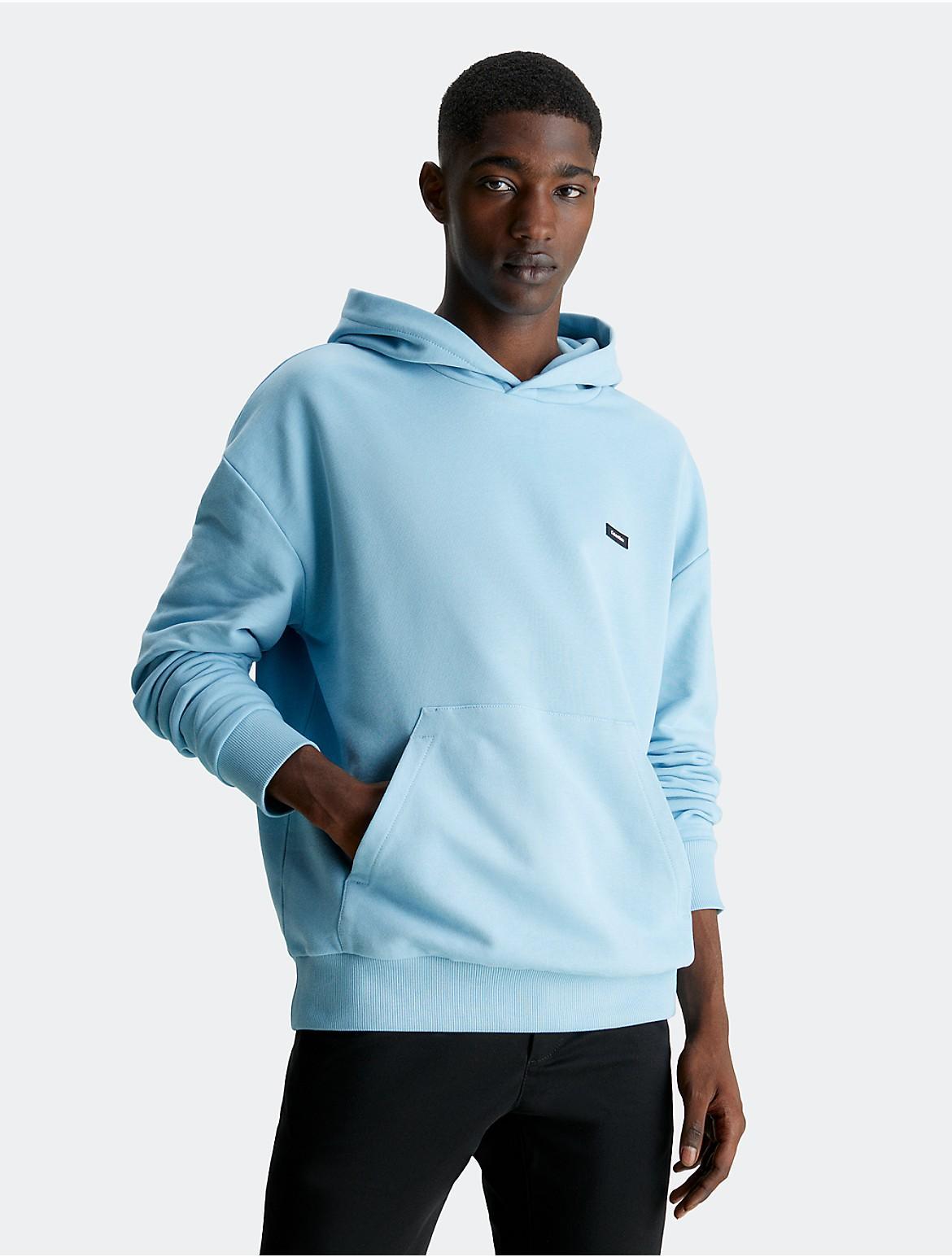 Calvin Klein Mens Cotton Comfort Hoodie - Blue - M Product Image