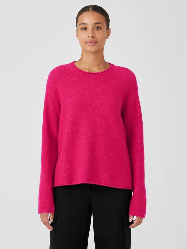 EILEEN FISHER Cashmere Silk Bliss Crew Neck Topfemale Product Image