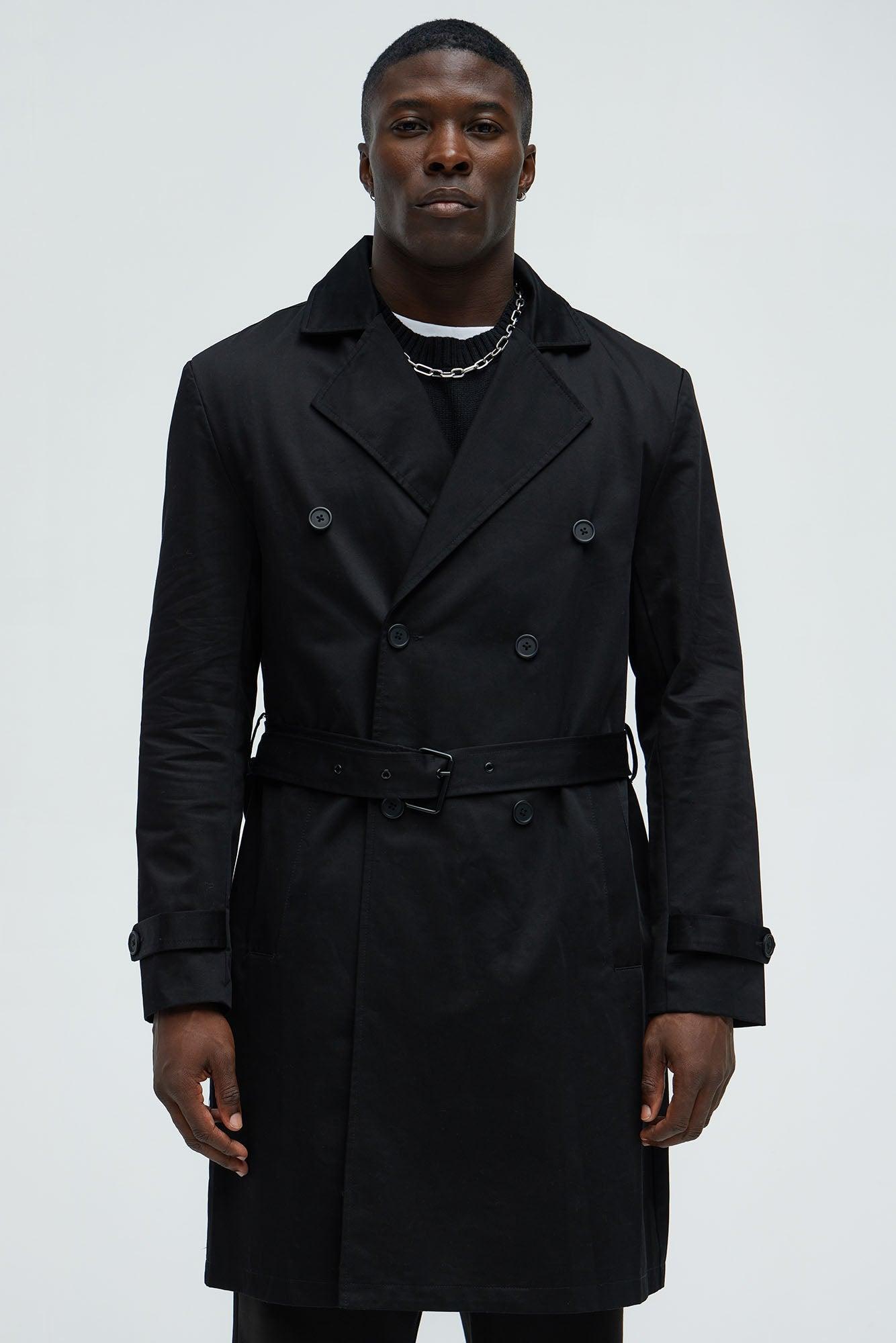 Things Have Changed Trench Coat - Black Product Image