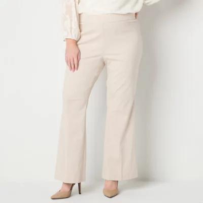 Liz Claiborne-Plus Lisa Flare Womens Mid Rise Flare Pull-On Pants Product Image