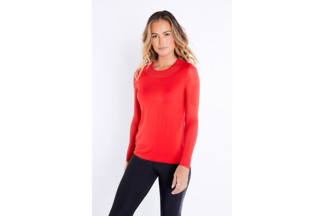 Anatomie Womens Kim Mesh-Sleeve Top in Pima Modal Product Image