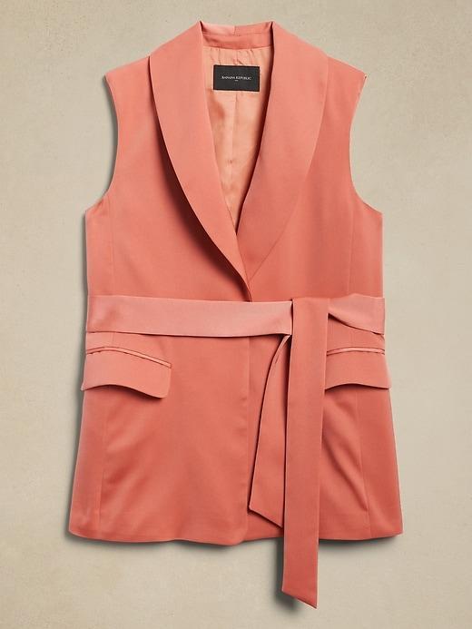 Silky Tie-Waist Vest Product Image