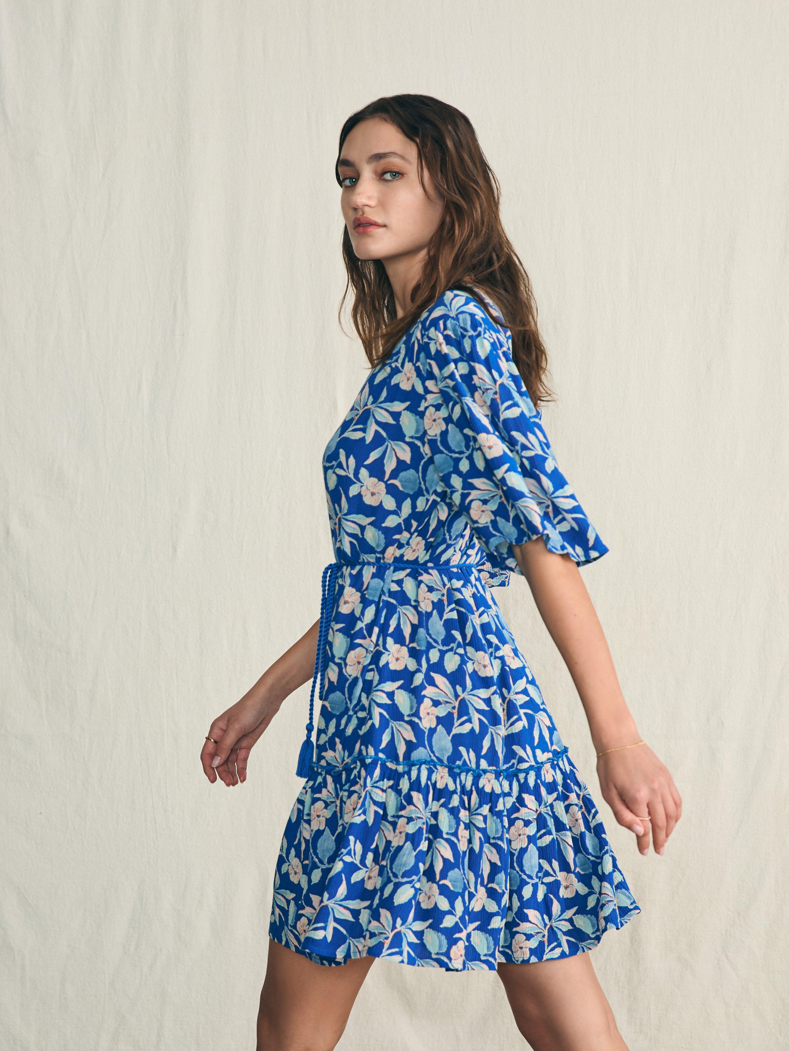 Orinda Mini Dress - Blue Ginger Floral Female Product Image