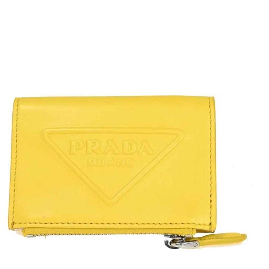 Yellow Leather Wallet  () Product Image