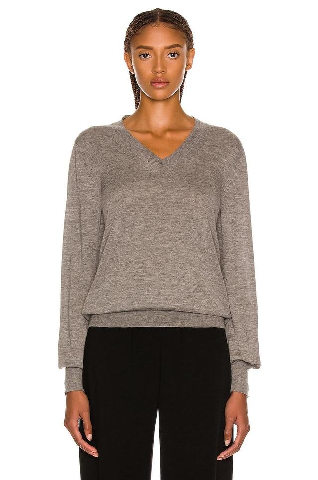 The Row Stockwell V-Neck Cashmere Sweater Product Image