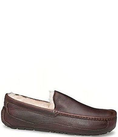Mens Ascot Leather Slippers Product Image