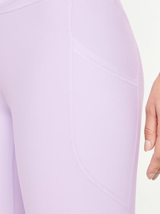 High-Waisted PowerSoft Crop Leggings Product Image