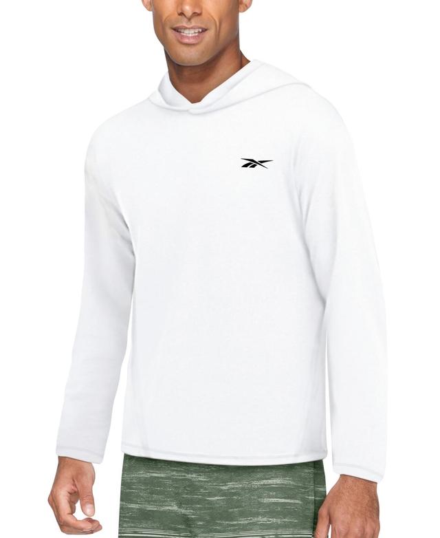 Reebok Mens Hooded Quick-Dry Logo Swim Shirt Product Image