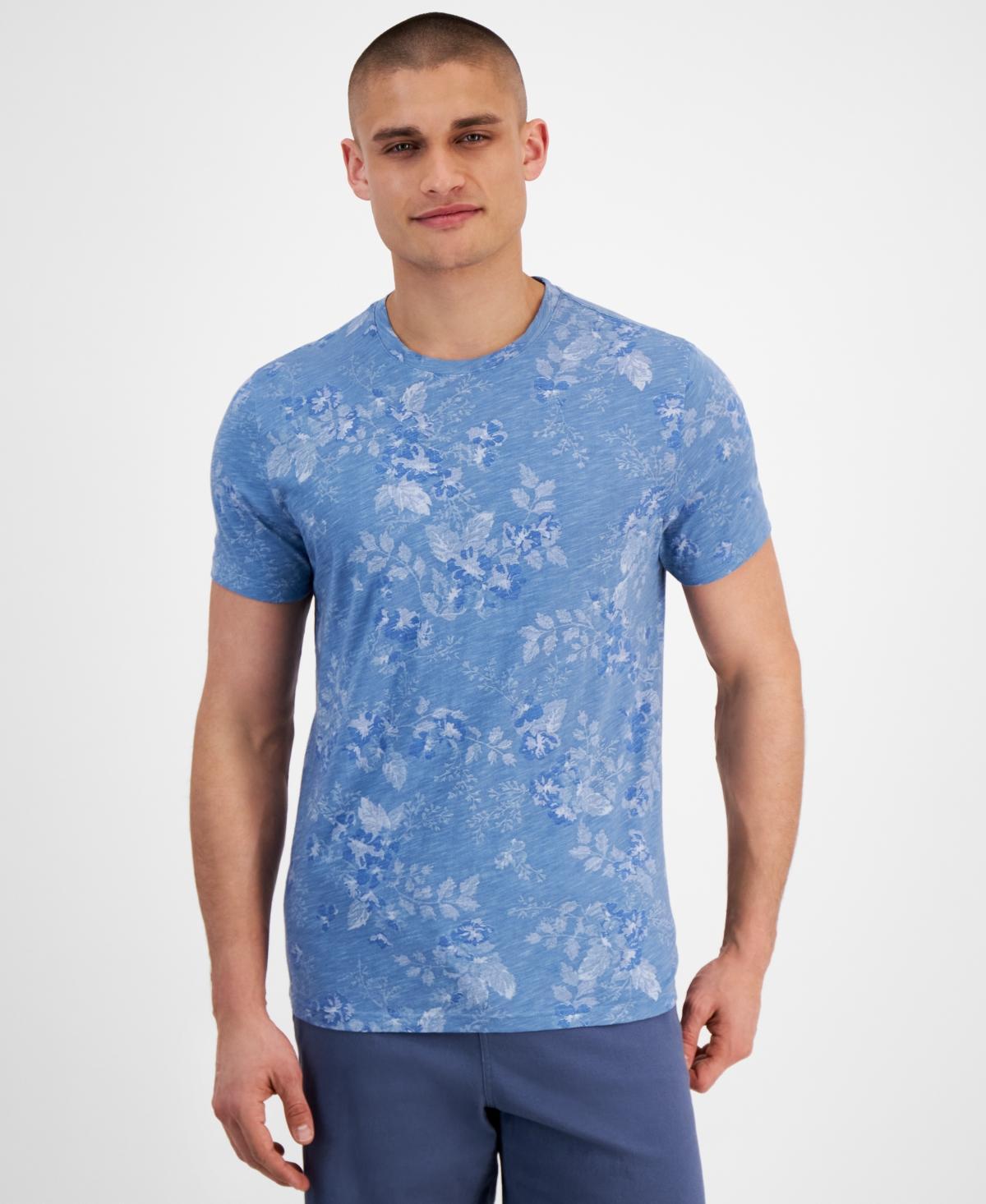 Sun + Stone Mens Garden Floral Graphic Crewneck T-Shirt, Created for Macys Product Image