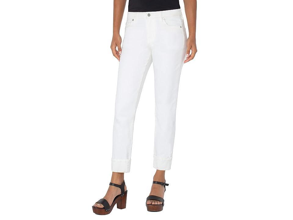 Liverpool Los Angeles Marley Girlfriend White (Bone White) Women's Jeans Product Image