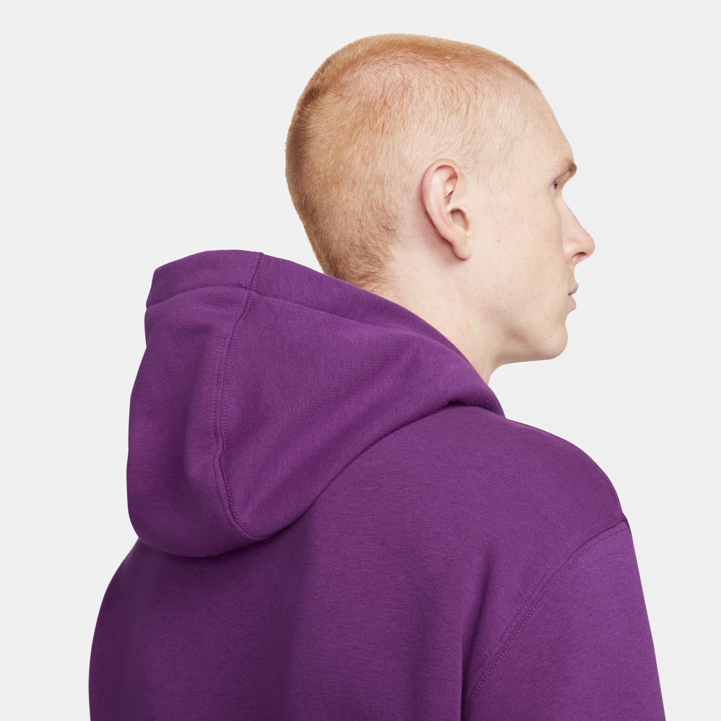 Nike Club unisex hoodie in viotech purple Product Image