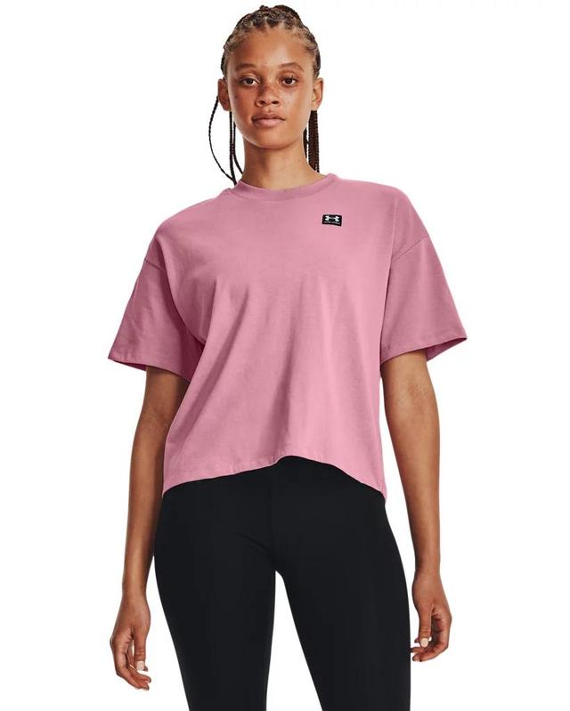 Women's UA Logo LC Oversized Heavyweight Short Sleeve Product Image