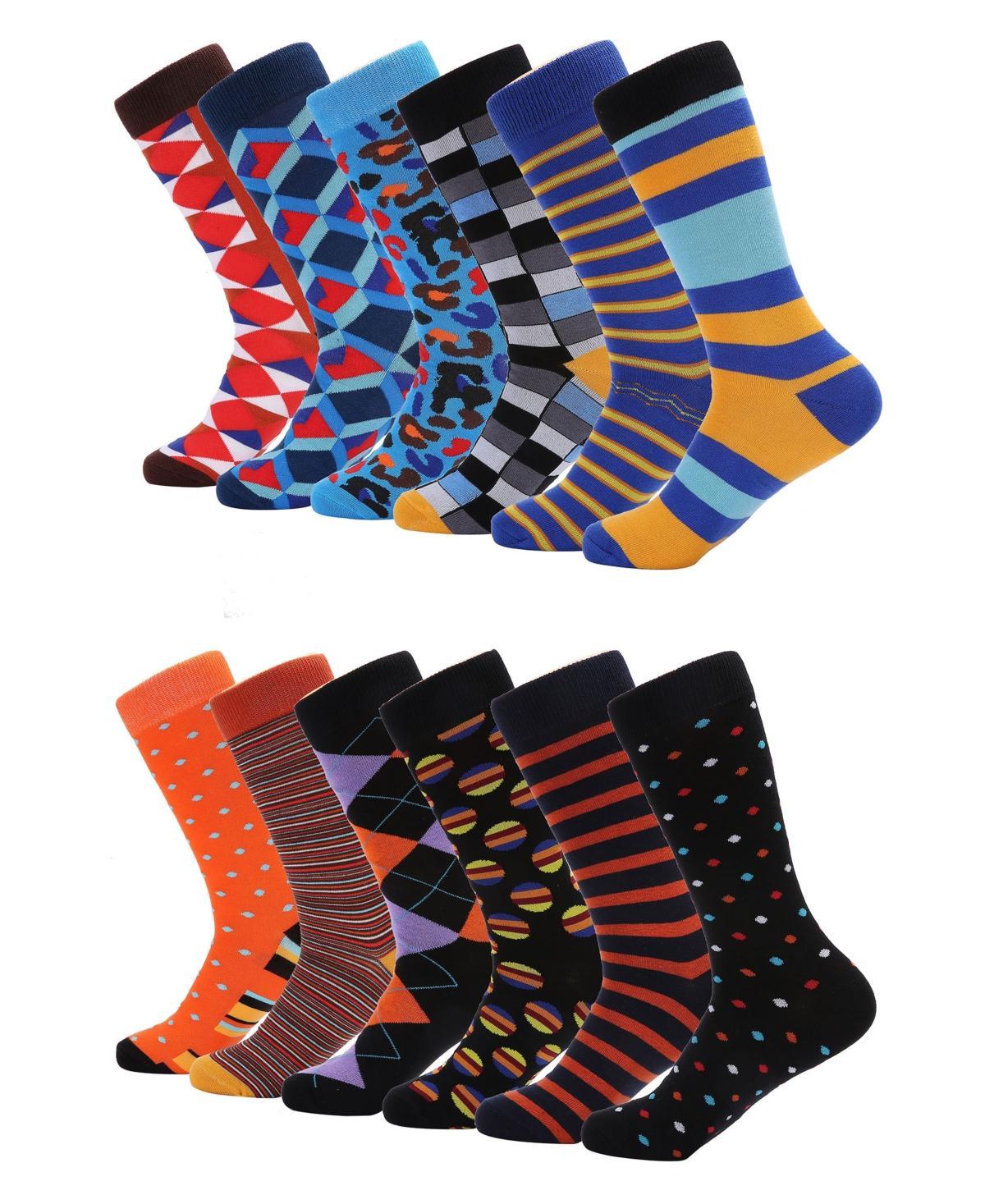 Mio Marino Mens Retro Collection Dress Socks Pack of 6 Product Image