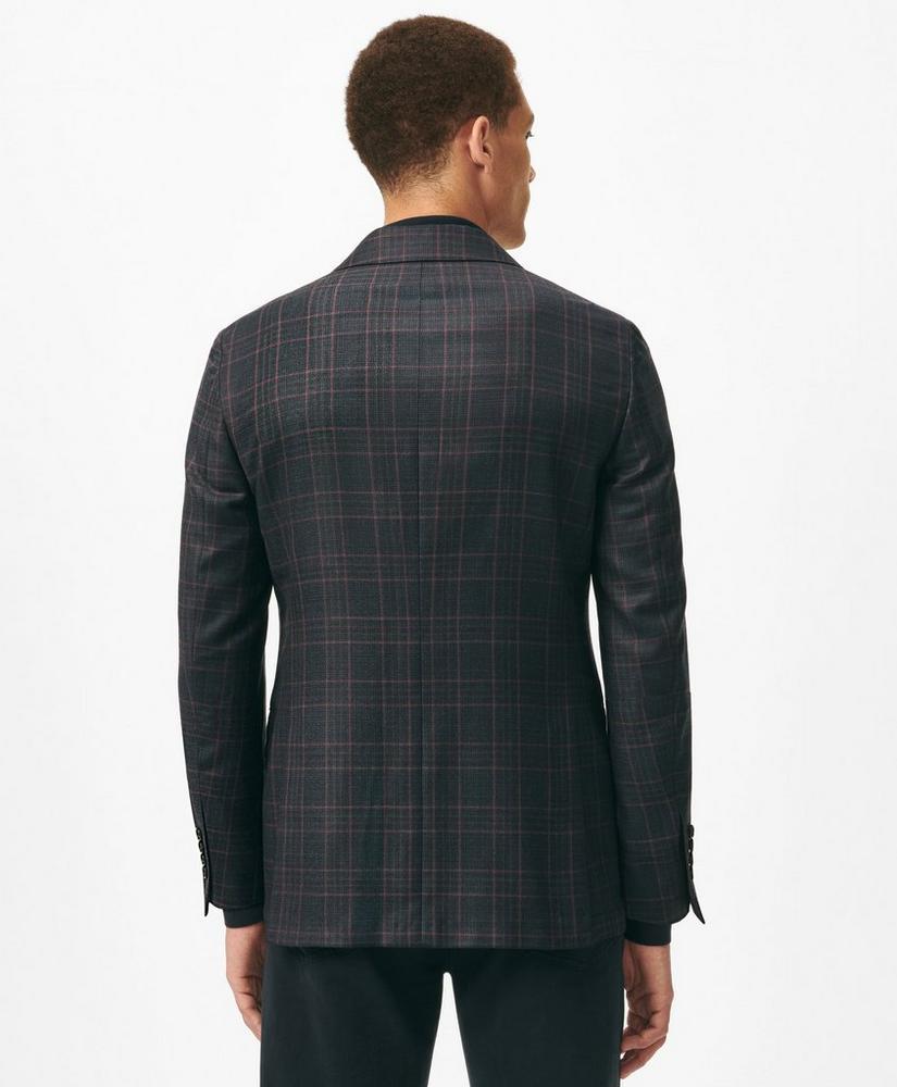 Slim Fit Checked Sport Coat in Hopsack Wool Product Image