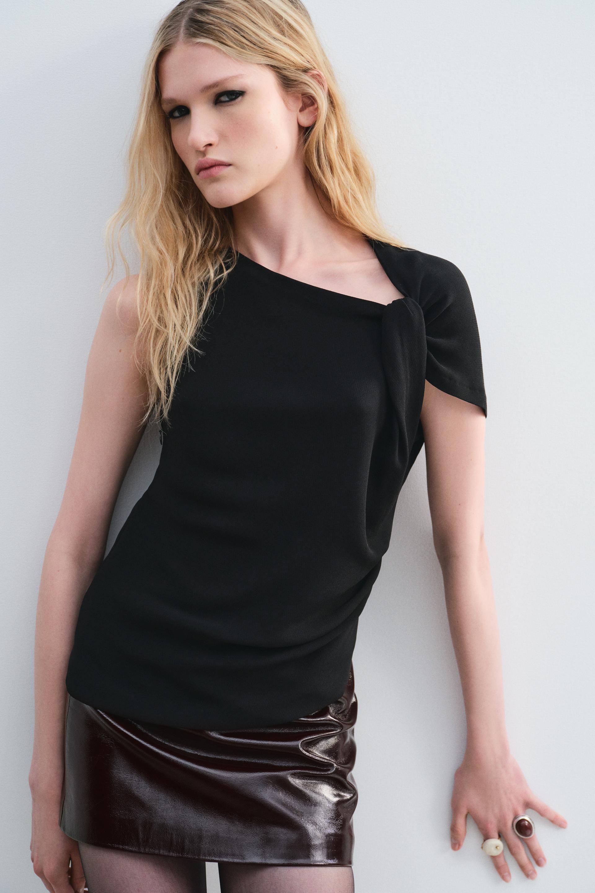 FLOWY CREPE TOP ZW COLLECTION Product Image